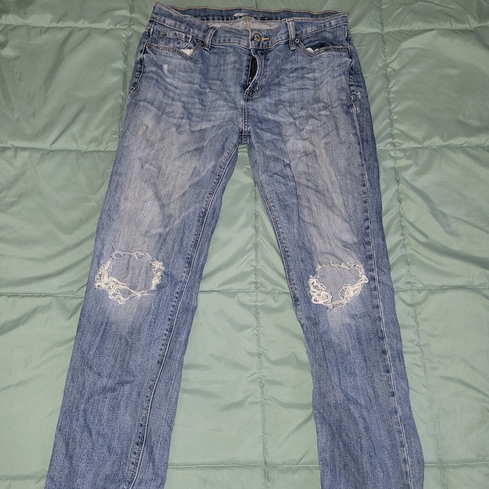 Old Navy Blue Boyfriend Jeans